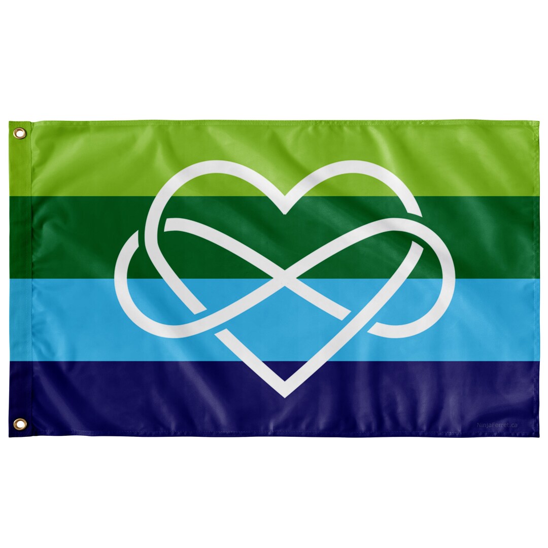 Polyamory V3 Wall Flag Singlereverse 36x60 Etsy