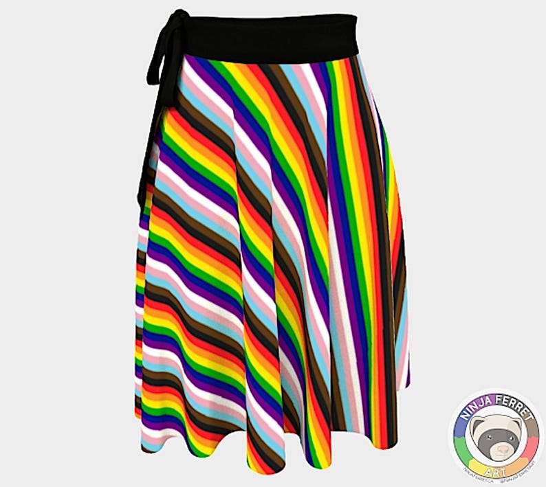 Faldas cruzadas Pride / Elige tu combinación de colores: cuadros, rombos, rayas y degradados / Ropa y accesorios / Orgullo LGBTQIA2S+ imagen 1