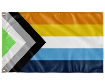 Aroace Pride Flag Aromantic Asexual Pride Large Premium Etsy