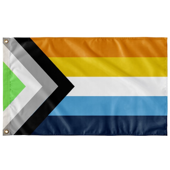Aroace Agender Pride Wall Flag Version 2 Single Reverse Etsy