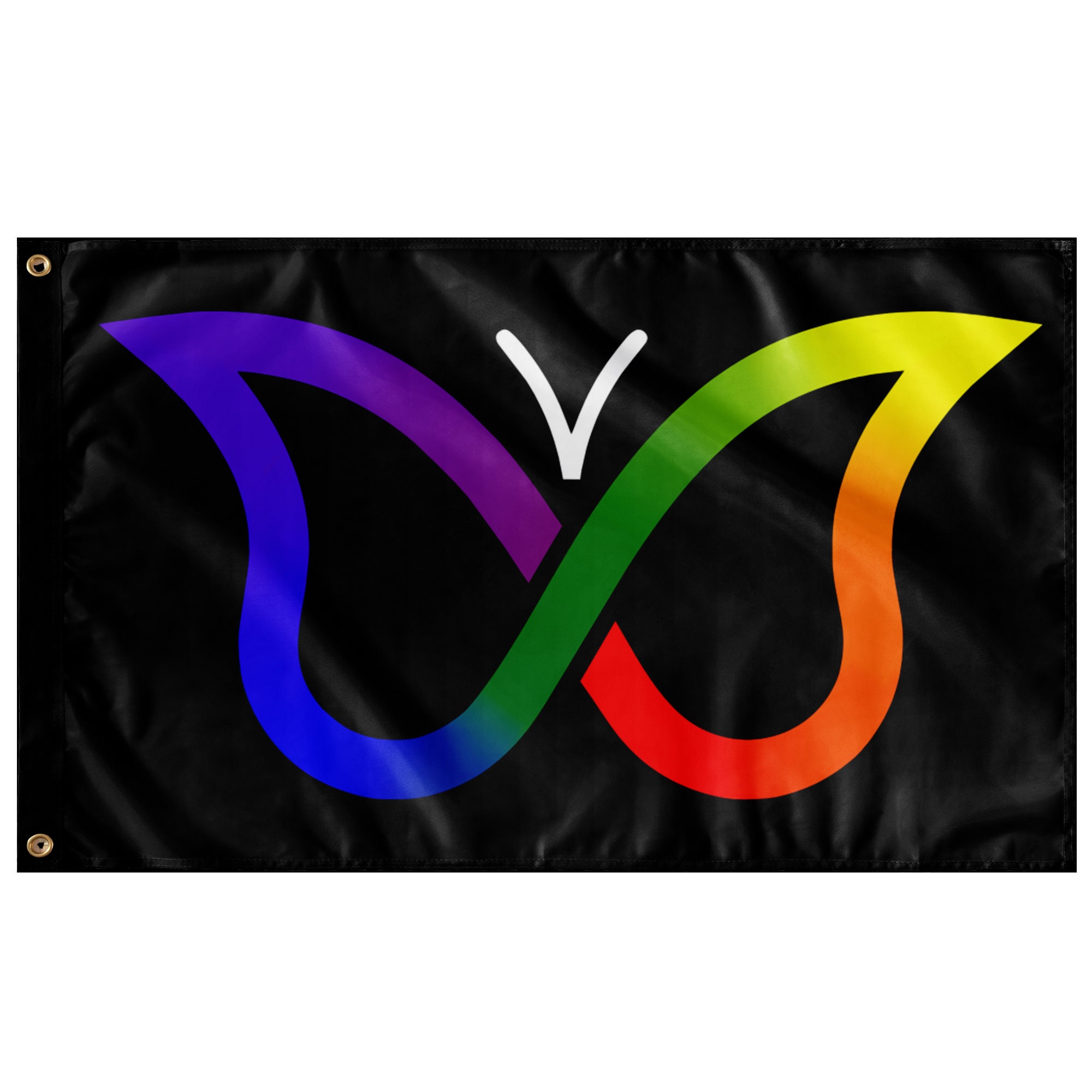 ADHD Pride Butterfly Wall Flag Singlereverse 36x60 Etsy