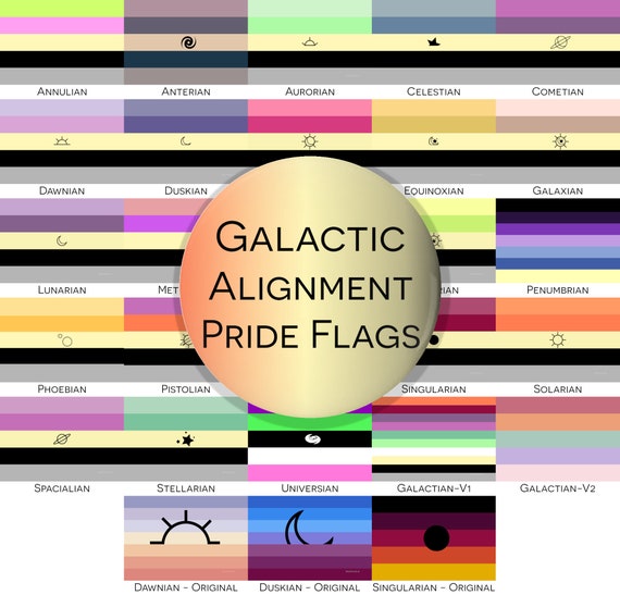 Galactic Alignment Pride Button Pack Mix'n'match Choose Your Own Combo LGBTQIA  Gender -  Singapore