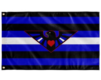 Leather Eagle Wall Flag | Single-Reverse | 36"x60" | Kink and Fetish