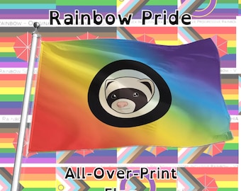 Choose Your Rainbow Pride Wall Flags | All-Over-Print | 5 Sizes | LGBTQIA2S+
