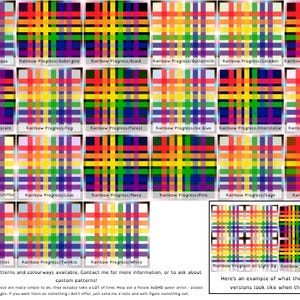 Faldas cruzadas Pride / Elige tu combinación de colores: cuadros, rombos, rayas y degradados / Ropa y accesorios / Orgullo LGBTQIA2S+ imagen 6