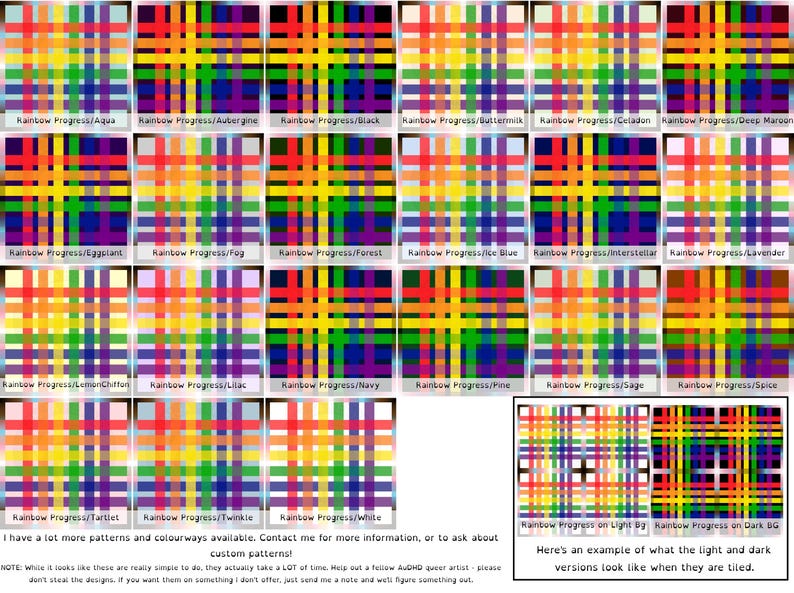 Faldas cruzadas Pride / Elige tu combinación de colores: cuadros, rombos, rayas y degradados / Ropa y accesorios / Orgullo LGBTQIA2S+ imagen 6