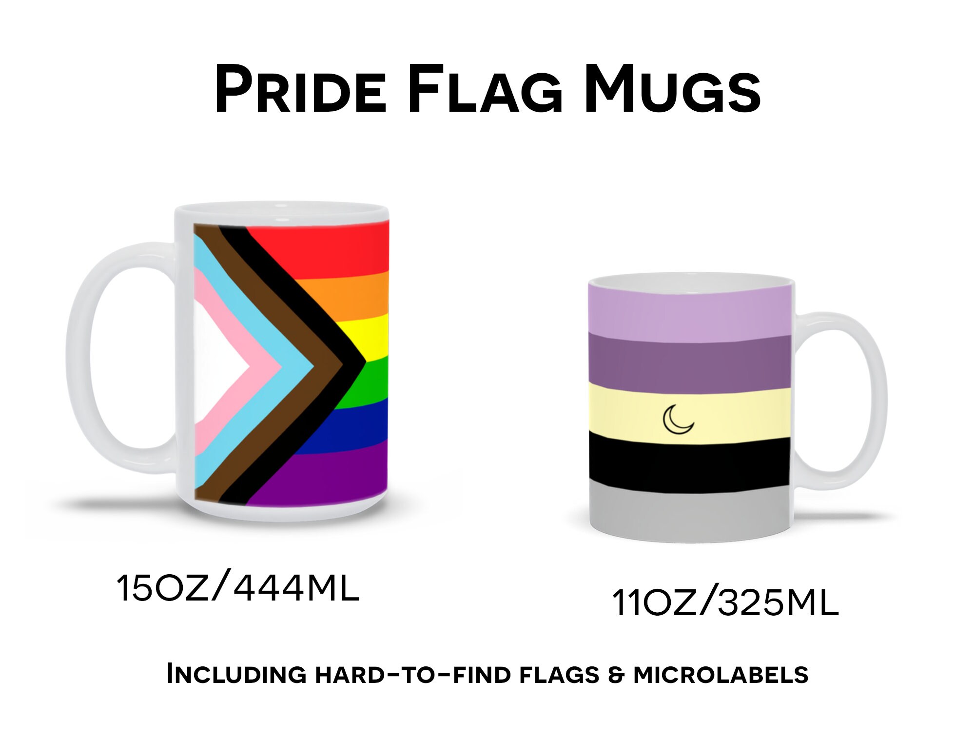 Gender Identity Pride Flag Mugs Choose Your Style 2 Sizes Drinkwear  LGBTQIA2S -  Hong Kong