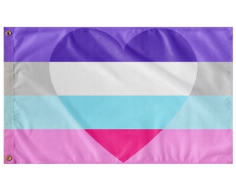 Multiromantic Pride Wall Flag | Single-Reverse | 36x60"