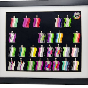 Aro Ace Spectrum Pride Flag Enamel Pendant Necklaces | Choose Your Flag | Enamel Pins and Pendants | Aro Ace | LGBTQIA2S+