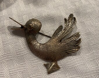 Vintage Brookraft Sterling Art Deco Kaczka