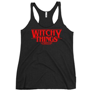 Witchy Things • Women&#39;s Racerback Tank • Occult Fashion • Goth Style • Witchy • Gender Neutral • T-Shirt • Top • Street Wear • La Morte XIII
