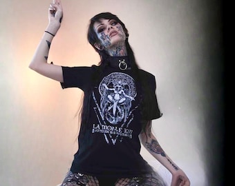 Distressed Occult T-Shirt, Goth Streetwear