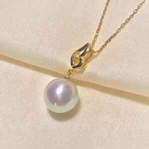 Sterling Silver Pearl Pendant Bail with Cubic Zirconia (3mm Cup)