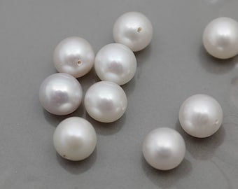 Perle Ronde Naturelle De Mer Du Sud - 2,40 Ct, Or Clair, 8 Mm, Certifiée GDL, Indonésie