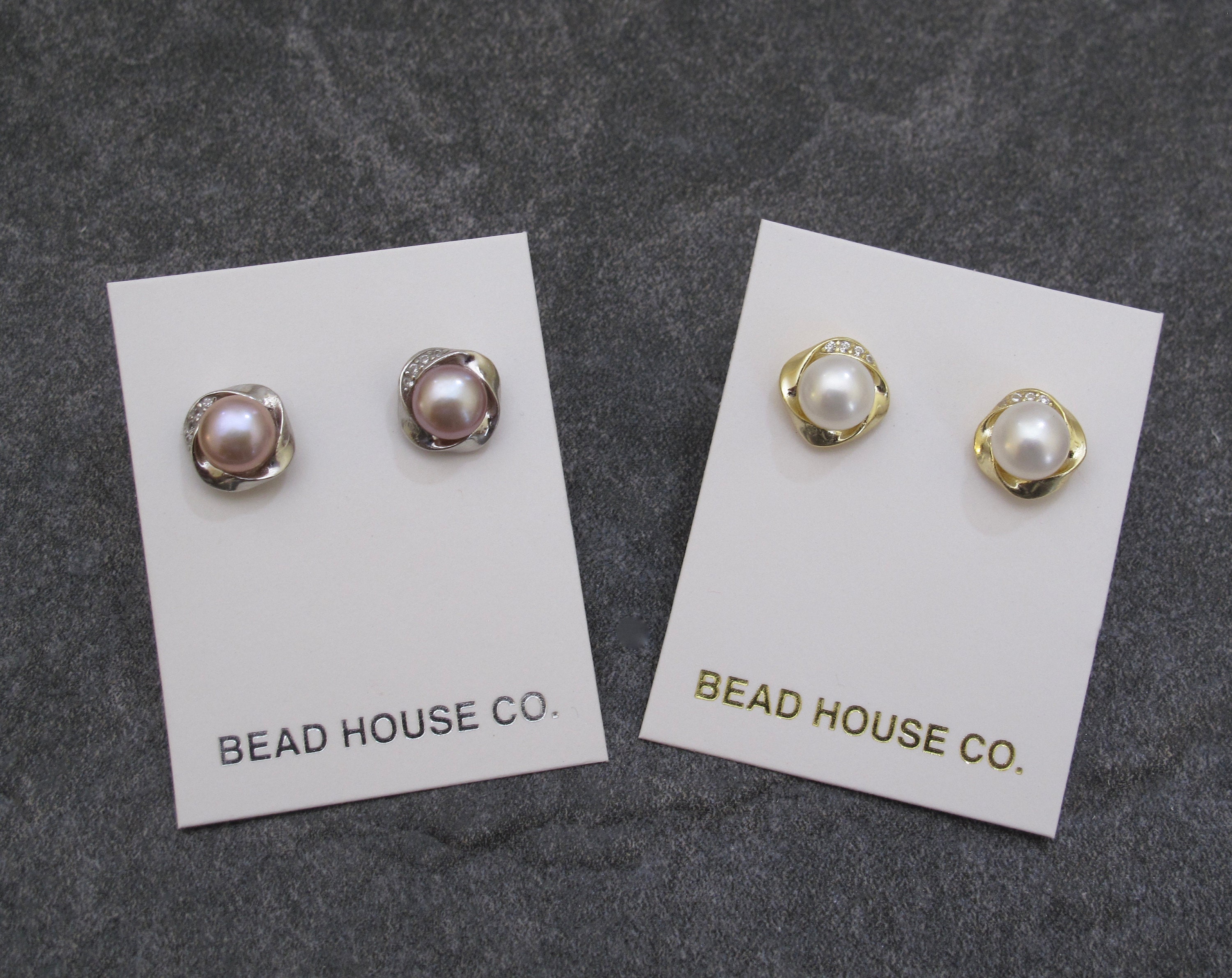 ★ENGBROX★ [silver925] rosy pearl earring Genuine Natural Freshwater Pearl Earrings,925 Sterling