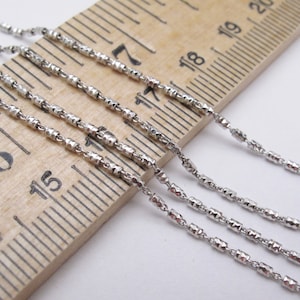 Sterling Silver Tube Chain Necklace: High Shine .925 Silver
