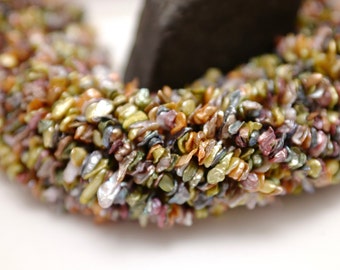 Multi-Color Keishi Pearl Strand: Irregular Freshwater Beads (7-9mm) (005-FP)