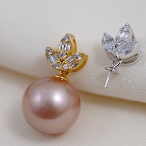 Sterling Silver Pearl Pendant Bail: DIY Pearl Mountings (3mm Cup)