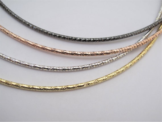 Rose gold deals omega necklace