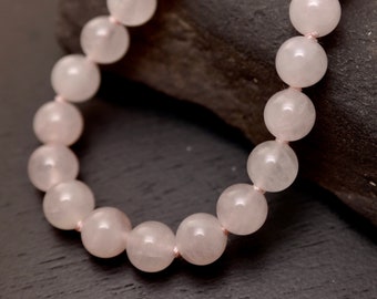 Collier Quartz Rose Avec Pendentif Poire En Argent Massif 925 - Longueur Réglable 45-48 Cm