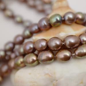 Brown Rice Freshwater Pearl Strand: Limited Edition (10-11 x 12-13mm)
