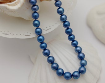 ★SENTIMENTS★ ESSENTIAL NO.2 BLUE PEARL NECKLACE 925 SILVER Amazon.com: Jessica Luu Jewelry Light Blue Pearl Necklace