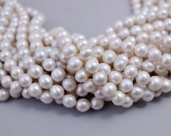 Collane Perles Baroques Blanches Filo - Perles 10-11 Mm - Longueur 40 Cm - Neuf Avec étiquettes