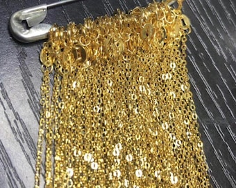 Collier chaîne forçat en or massif 18 carats : fermoir à ressort réglable