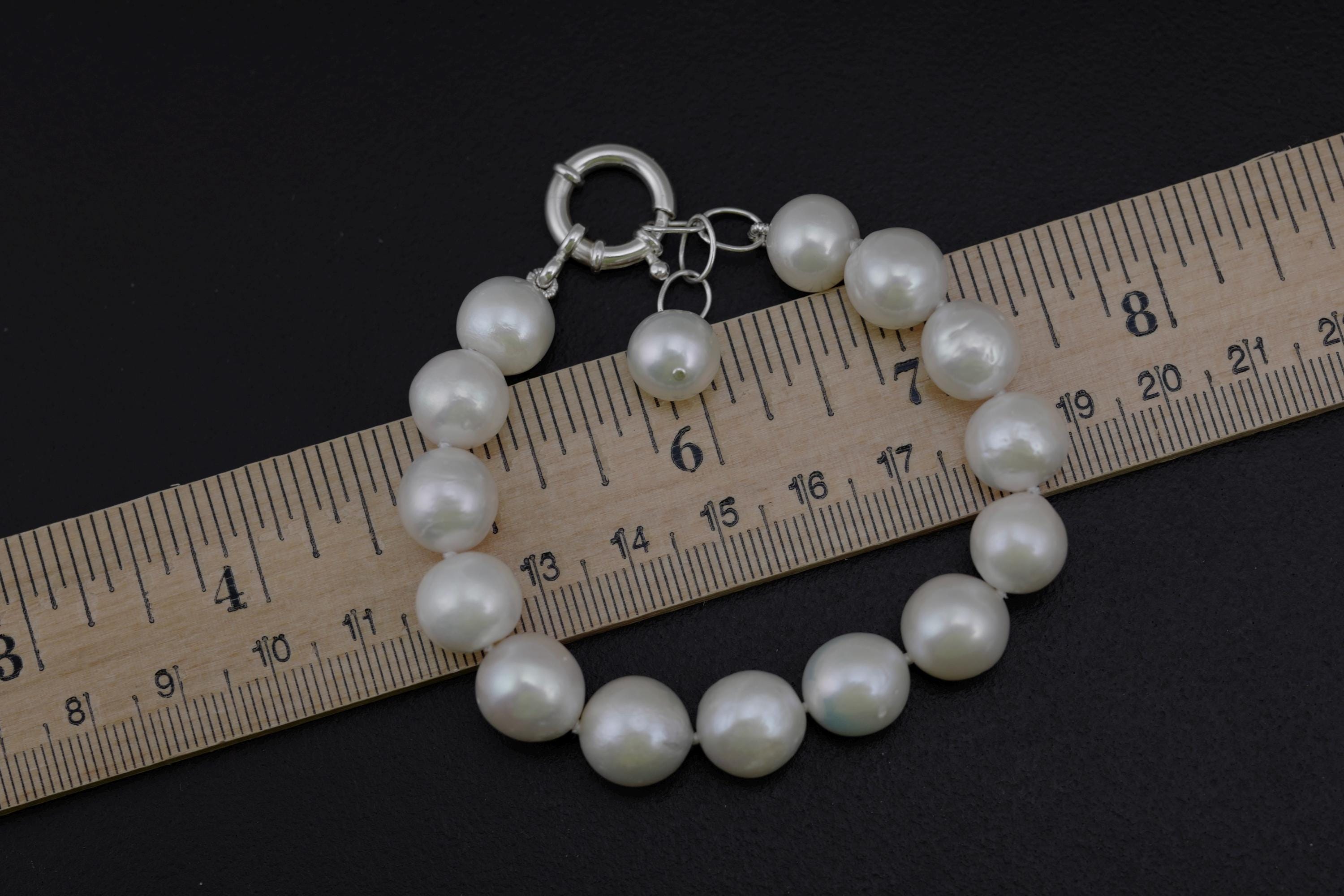 Collana Lunga Di Perle Barocche D'Acqua Dolce Naturali - Foto 10