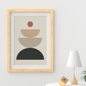 Geometric Art Print Spherical Shapes Wall Art Minimalist - Etsy