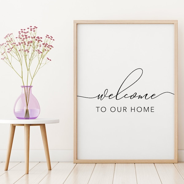 Welcome to Our Home Print - Etsy