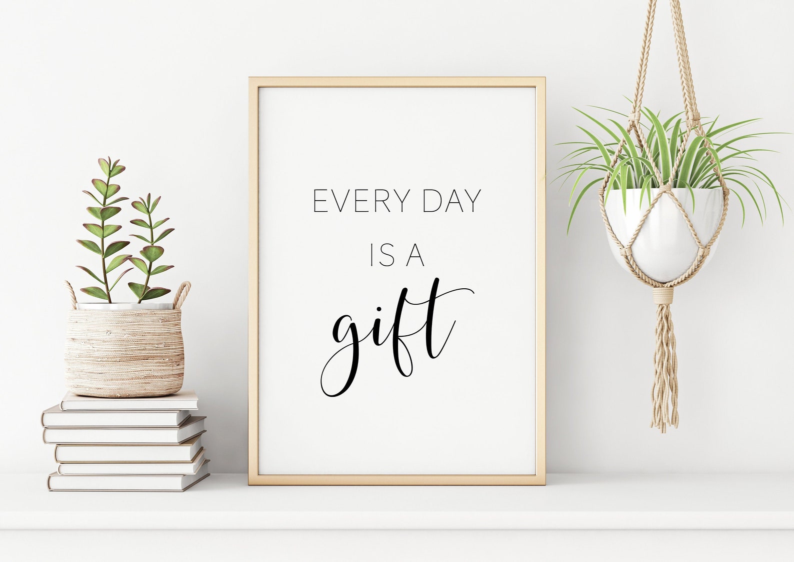 Every Day is A Gift Printable Art Bedroom Wall Decor Etsy
