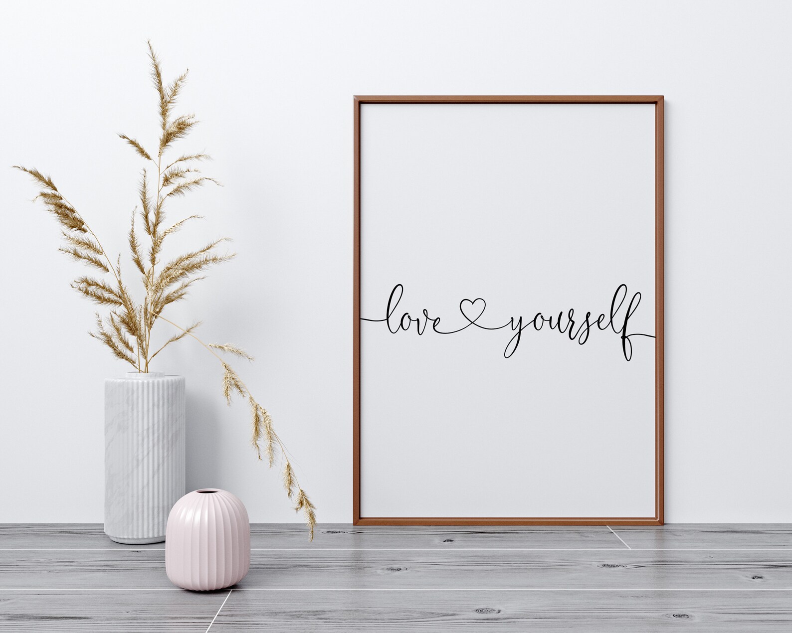 Love Yourself Printable Poster, Bedroom Wall Decor, Typographic Print ...