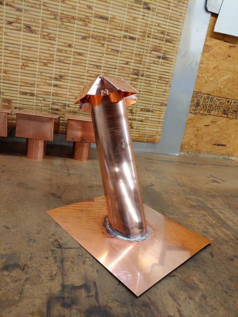 Copper Pipe Flashing Copper Pipe Roof Jack Etsy