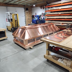 Custom Copper Straight Panel Chimney Cap | 16oz Copper | Any Size | Hand-Fabricated