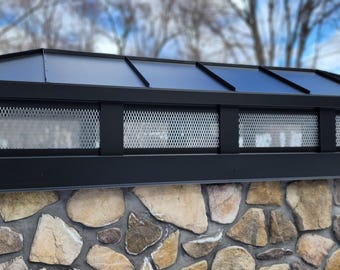 Custom Kynar Aluminum Hip & Ridge Chimney Cap | Kynar-Finish Aluminum | Any Size | Hand-Fabricated