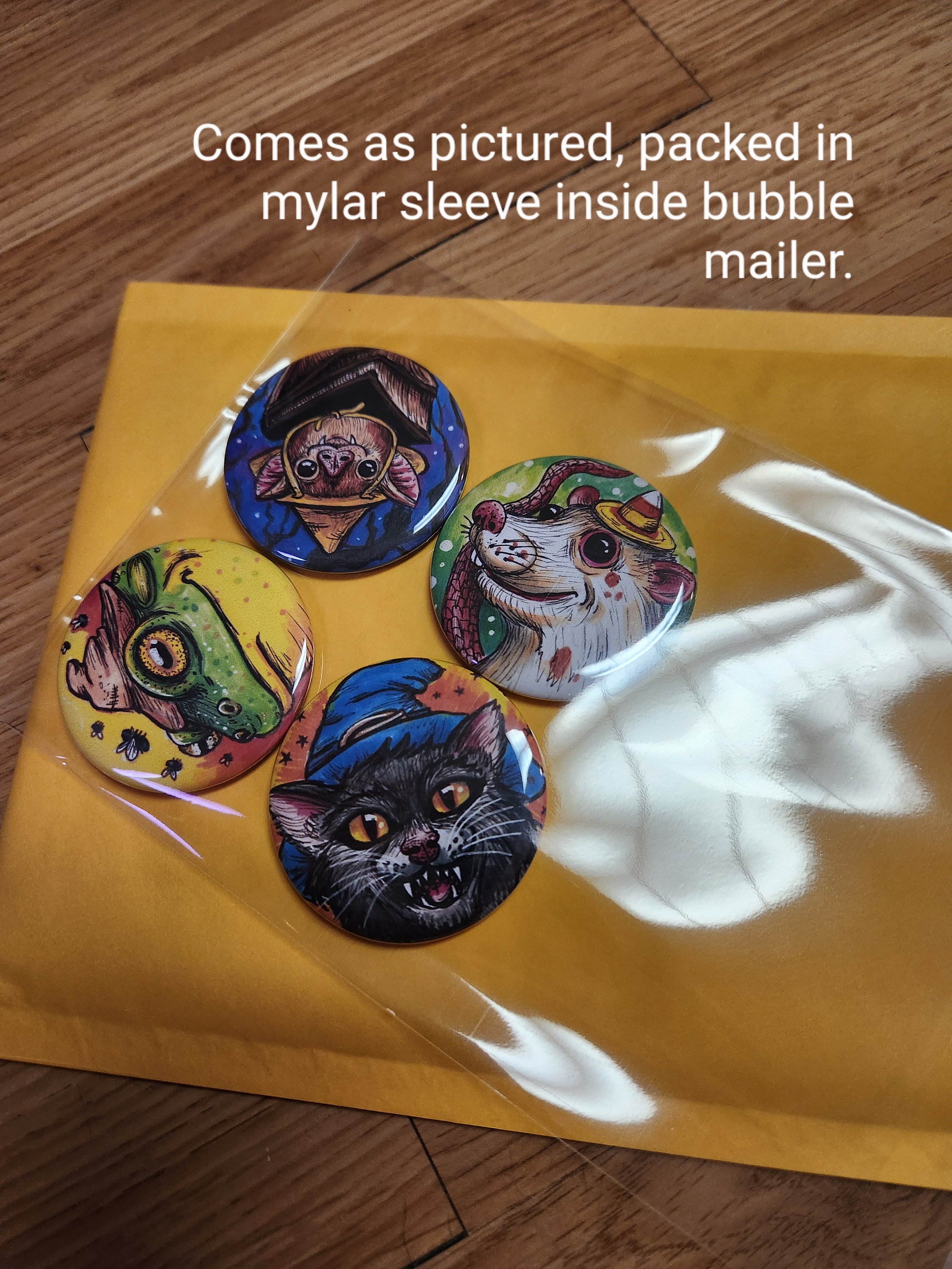 Witch's Familiar Halloween Magnet Set - Etsy