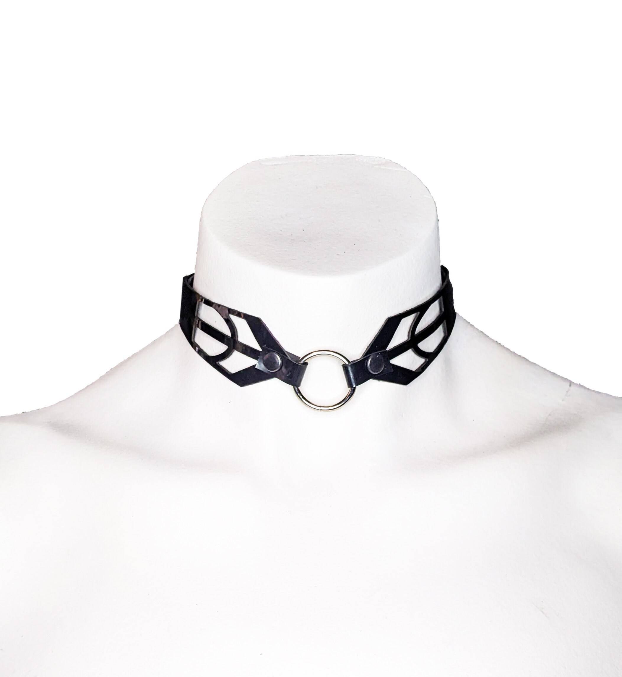 Patent leather best sale choker