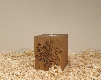 Oak tree tea candle holder MYSTIC