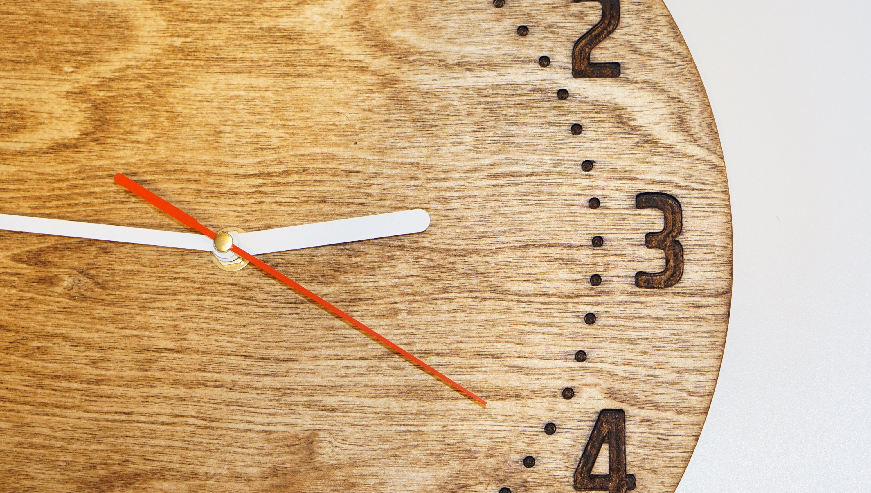 Plywood Wall Clock DARK SIDE Etsy