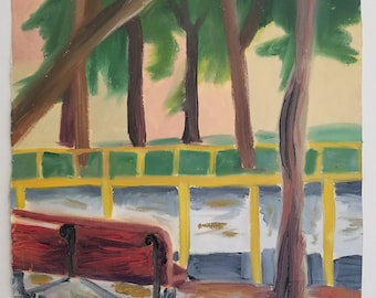 Park bench in Venice