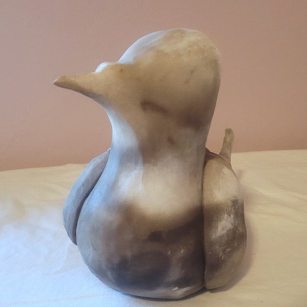 Ceramic pigeon planter sculpture slipcast porcelain handmade: Thyme