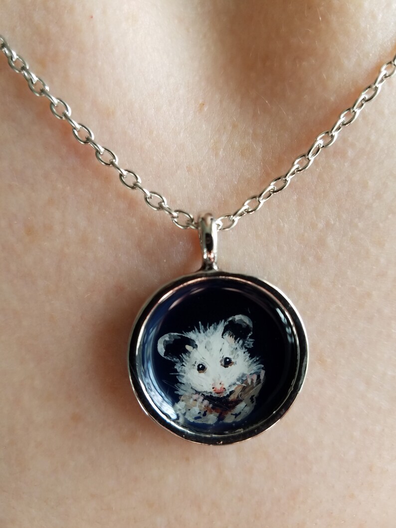 Custom Handpainted Pet Portrait Pendant Charm Necklace Etsy