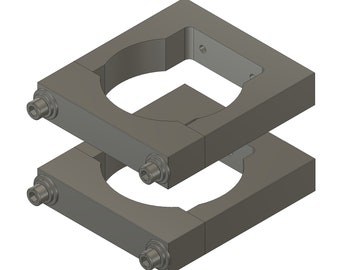CNC Router Mounts with Removable Front Plate