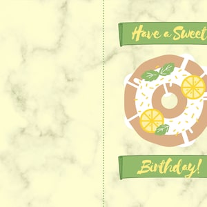 Printable Greeting Cards - Lemon Theme - printable/ cards/ stationary/ lemons/ spring stationary/ birthday cards/ thank you cards/ lemon