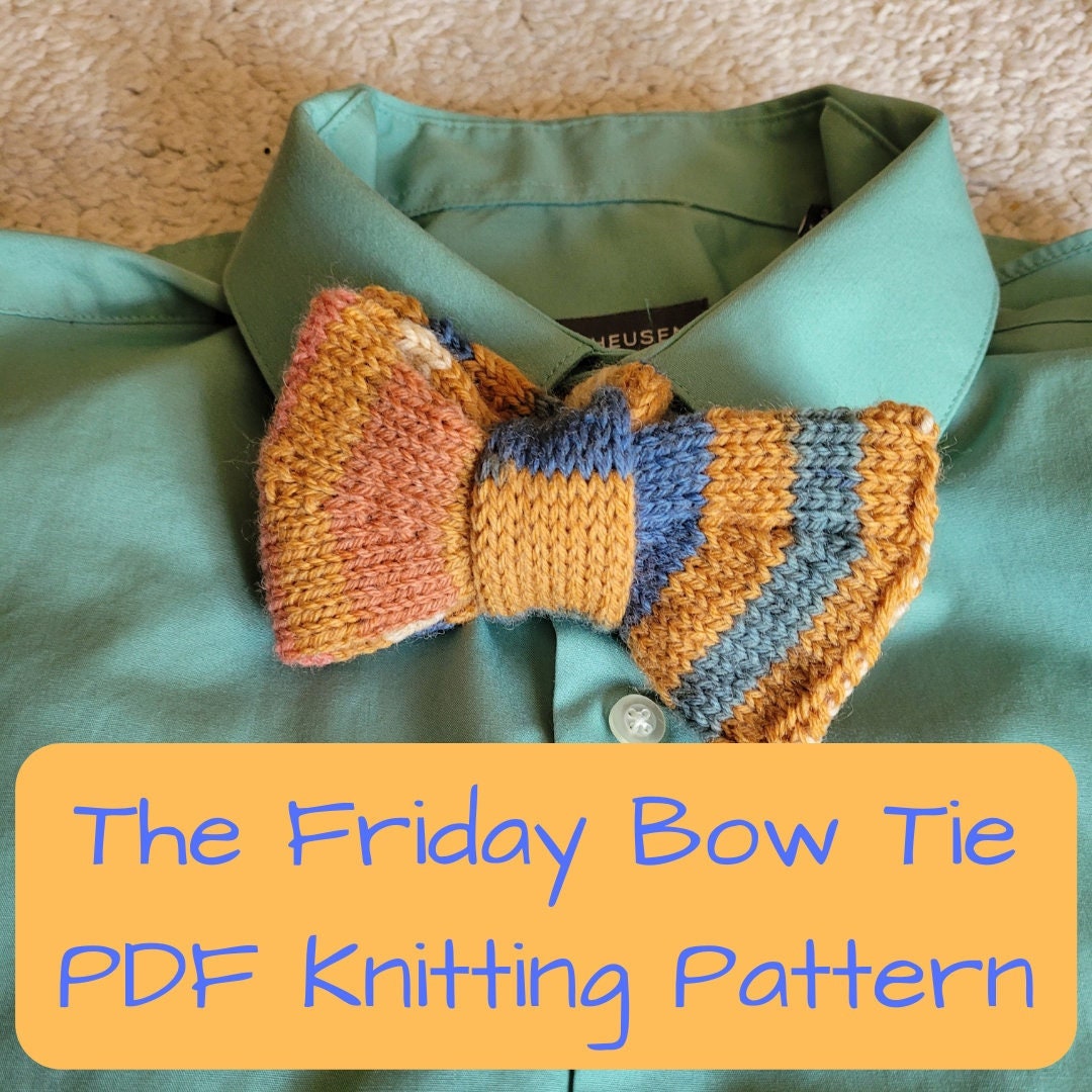 bow tie knitting pattern