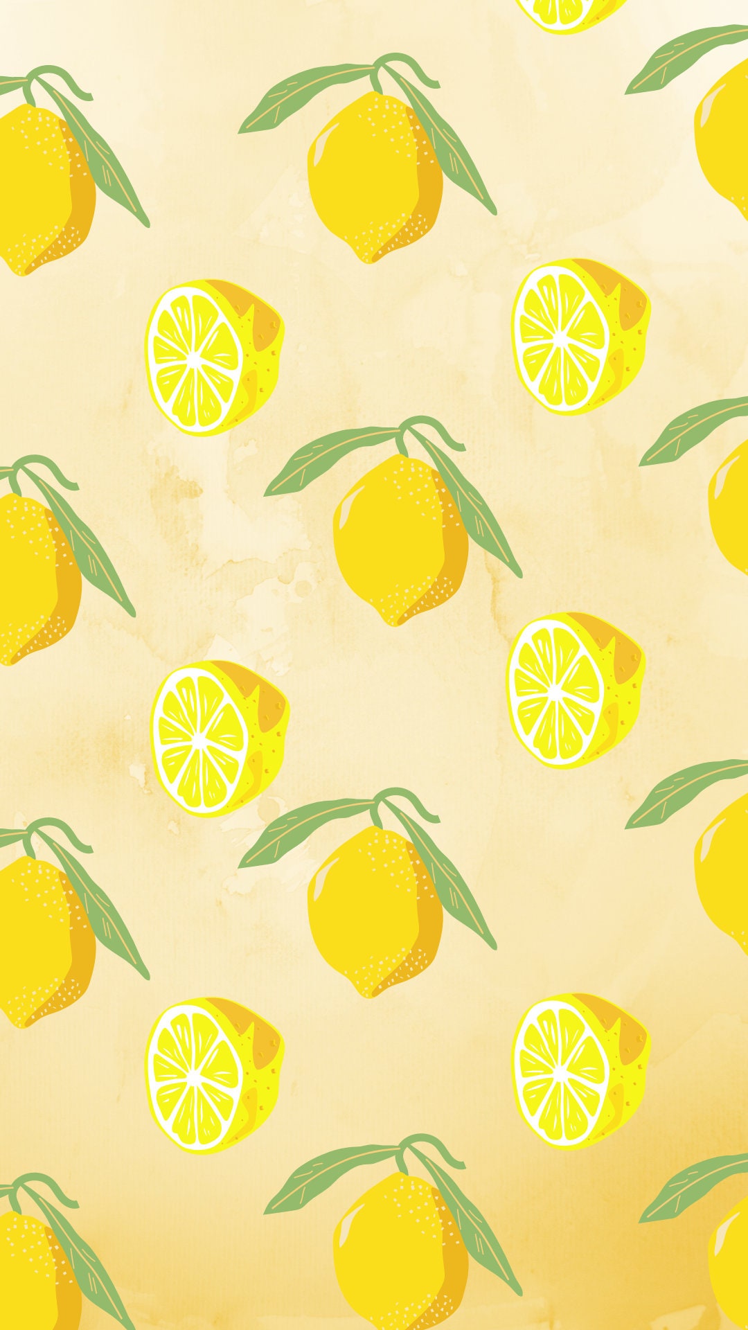 Lemon Pattern Wallpaper