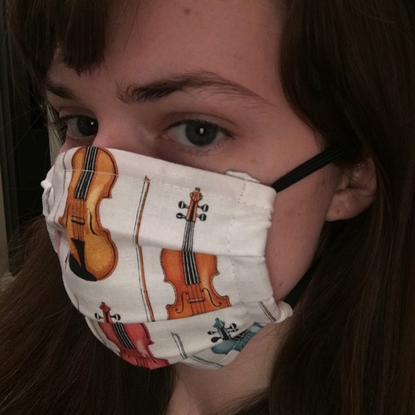 Violin face mask covering