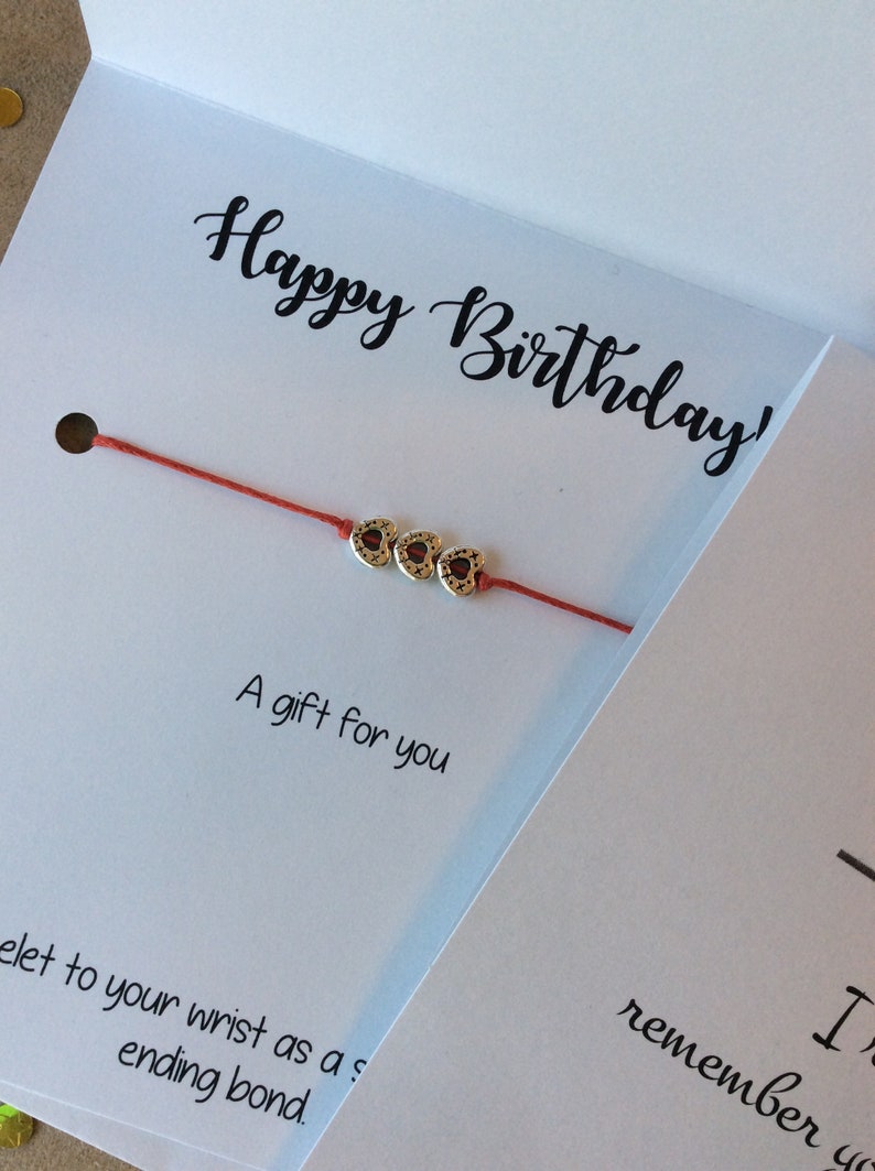 Sorry I/'m Late Happy Birthday Wish Bracelet Belated Birthday Happy Belated Birthday Sorry Forgot Your Birthday Friendship Bracelet