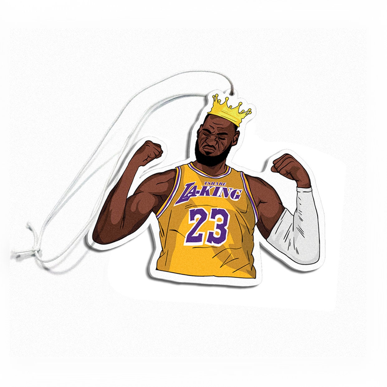 Lebron James NBA Lakers Purple Jersey Car Air Freshener 